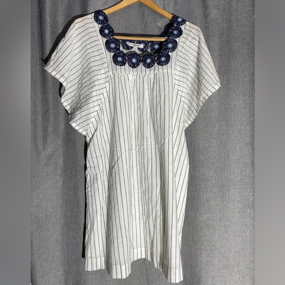 Madewell embroidered white dress